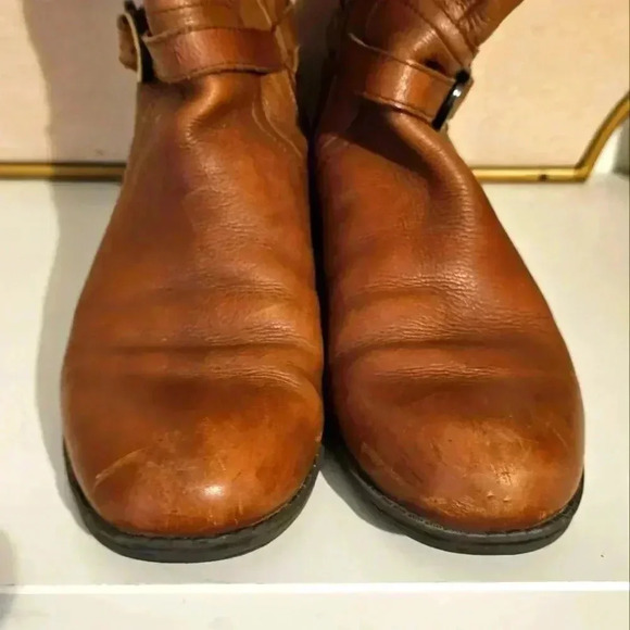 Naturalizer Womens N5 Comfort Brown Leather Wide Calf Riding Boots Size 6 - Picture 4 of 4